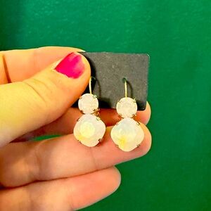 The Sparkled Shell Pink Swarovski Crystal Drop Earrings